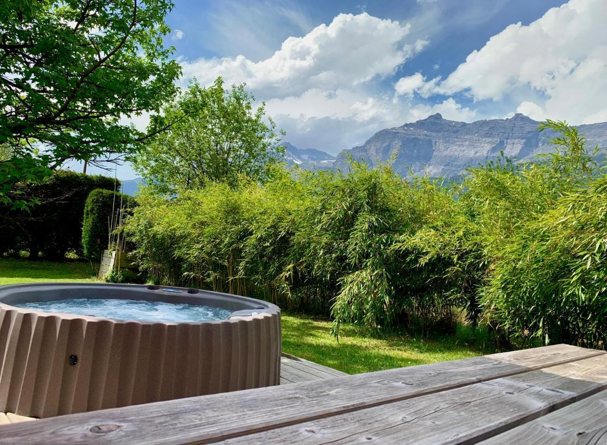 Appartement Avec Jacuzzi Dans Chalet Prive, Grande Terrasse, Parking Gratuit Ле-Уш Екстер'єр фото
